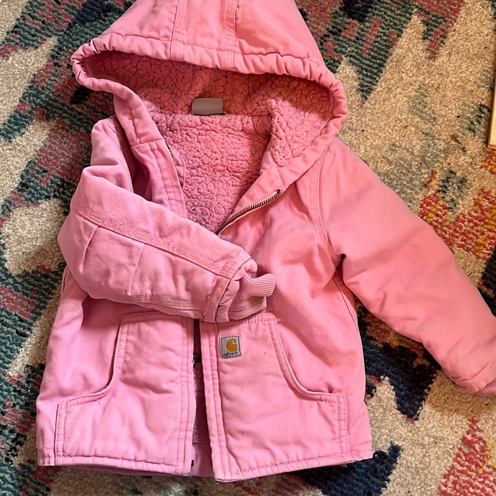 2T pink Carhartt girls jacket